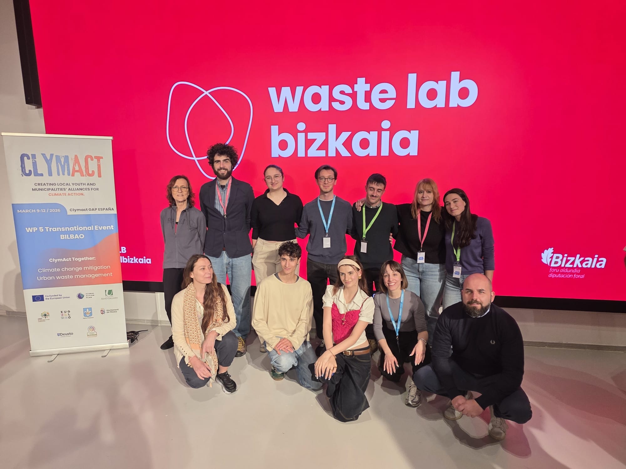 La delegazione italiana nel Waste Lab BizKaia