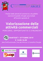 01/10/2019 Castello d'Argile - Valorizzazione delle attività commerciali