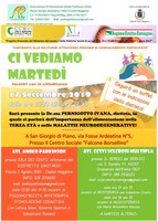 17/09/2019 San Giorgio di Piano - L'alimentazione nella terza età e nelle malattie neurodegenerative. Incontro del ciclo Ci vediamo Martedì