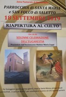 18/09/2019 Bentivoglio - Riapertura Chiesa di Saletto