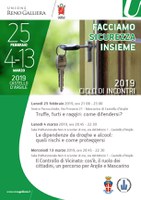20/02 e 4-13/03/2019 Castello d'Argile - Facciamo sicurezza insieme 2019. Torna il ciclo di incontri sulla sicurezza, rivolto a cittadini, famiglie e operatori economico-sociali