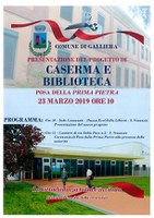 23/03/2019 Galliera - Bibliocaserma - Presentazione progetto e posa prima pietra