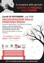 25/11/2019 Galliera. Inaugurazione della Panchina rossa. Giornata internazionale per l'eliminazione della violenza contro le donne