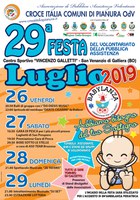26-27-28-29/07/2019 Galliera - 29a Festa del Volontariato della pubblica assistenza