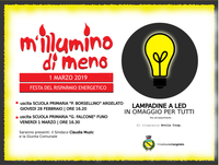 28/02-01/03/2019 Argelato - Lampadine a led in omaggio per tutti. M'illumino di meno 2019