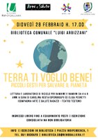 28/02/2019 San Giorgio di Piano - Terra ti voglio bene! M'illumino di meno 2019