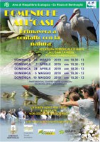 7-28/04 e 5-19/05/2019 Bentivoglio - Domeniche all'oasi. Aperture domenicali dell'Oasi La Rizza