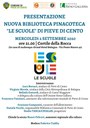 02/09/2020 Pieve di Cento - Le scuole. Presentazione della nuova biblioteca-pinacoteca