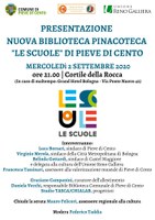 02/09/2020 Pieve di Cento - Le scuole. Presentazione della nuova biblioteca-pinacoteca