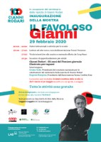 29/02/2020 Pieve di Cento - Il favoloso Gianni. Antologia murale in 21 pannelli. Inaugurazione della mostra