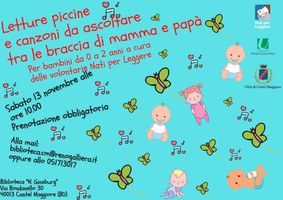 13/11/2021 Castel Maggiore - Letture piccine e canzoni da ascoltare tra le braccia di mamma e papà