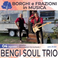 04/08/2022 Minerbio - BENGI SOUL TRIO. Un appuntamento di Borghi e Frazioni in Musica