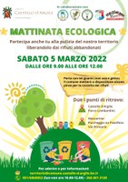 05/03/2022 Castello d'Argile - Mattinata ecologica. Partecipa anche tu alla pulizia del nostro territorio dai rifiuti abbandonati