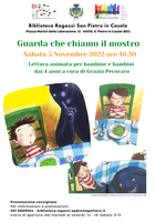 05/11/2022 San Pietro in Casale - Guarda che chiamo il mostro. Lettura animata per bambini/e dai 4 anni.
