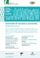 06-10-17/11/2022 Sedi varie - Insieme più sicuri. Ciclo di incontri su controllo di vicinato e comunità