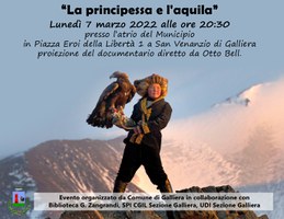 07/03/2022 Galliera - La principessa e l'aquila. Evento organizzato in occasione della Festa Internazionale della Donna