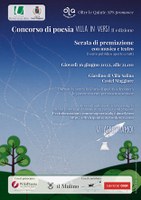 16/06/2022 Castel Maggiore - Villa in Versi. Serata di premiazione della II edizione del Concorso di poesia