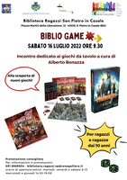16/07/2022 San Pietro in Casale - Biblio Game. Per ragazzi e ragazze dai 10 anni