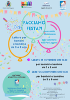 19 e 26/11/2022 Castel Maggiore - Facciamo Festa?! Letture per bambini e bambine dai 0 ai 6 anni