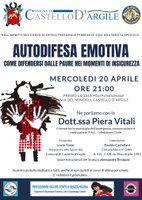 20/04/2022 Castello d'Argile - Autodifesa emotiva: come difendersi dalle paure nei momenti di insicurezza