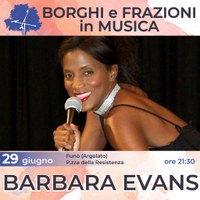 29/06/2022 Argelato - BARBARA EVANS. Un appuntamento di Borghi e Frazioni in Musica