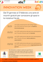 31/01-03/02/2022 Castel Maggiore - Innovation Week. Una settimana di incontri e confronti dà il via alle attività del FaLab