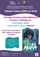 04/03/2023 San Pietro in Casale - Il gruppo di lettura della Biblioteca Ragazzi di San Pietro in Casale incontra il fumettista Christian Galli