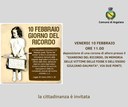 10/02/2023 Argelato - Commemorazione con deposizione di fiori. Per il Giorno del Ricordo