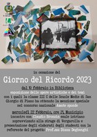 10 e 22/02/2023 San Giorgio di Piano - Una mostra in biblioteca e l'ncontro con Claudio Bronzin, esule istriano. Per il Giorno del Ricordo