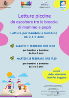 11 e 28/02/2023 Castel Maggiore - Letture piccine. Per bambini/e di 0-2 e di 3-5 anni