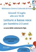 13/07/2023 Argelato - Letture a bassa voce. Incontro NpL per bambine/i di 2-3 anni