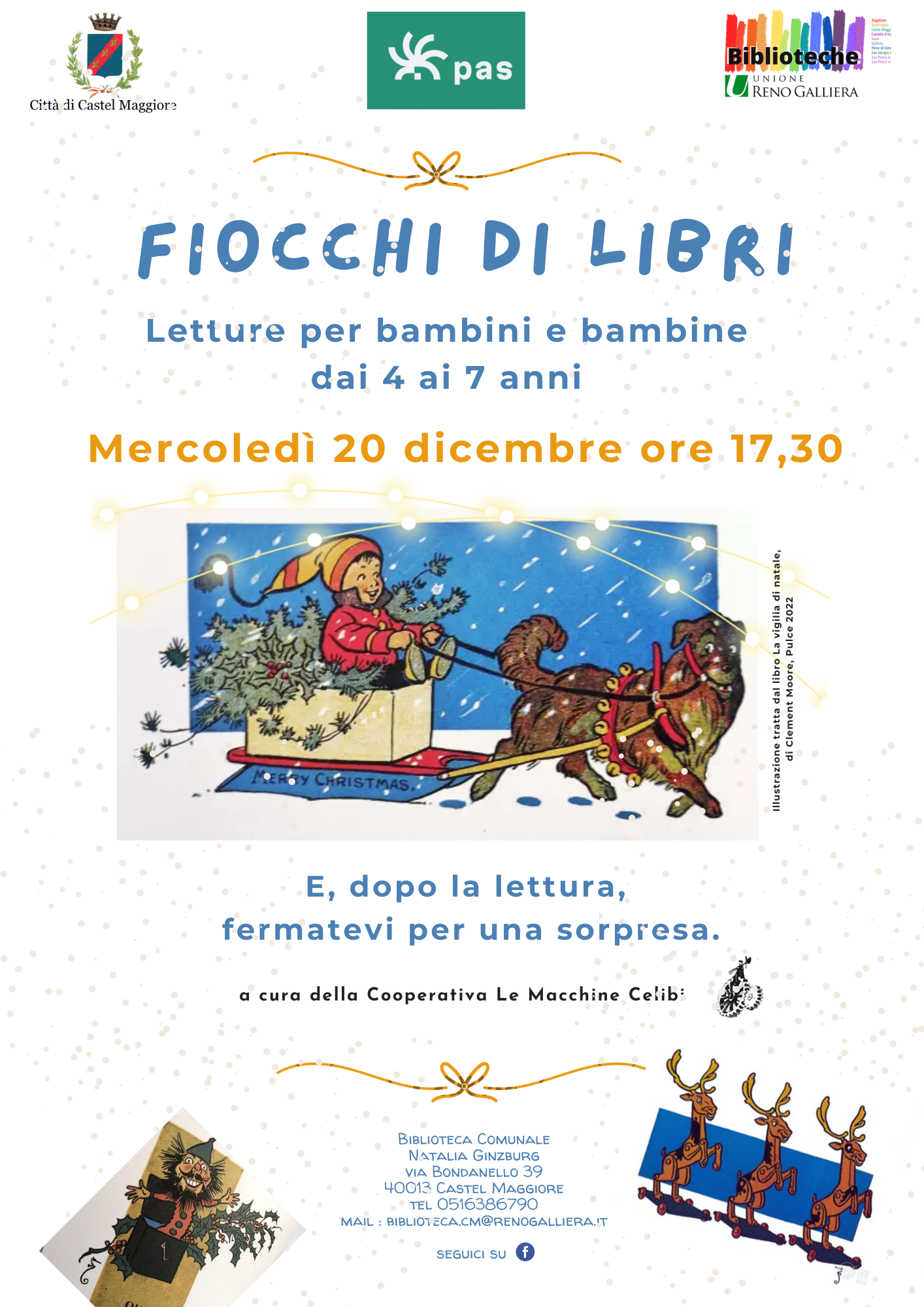 20/12/2023 Castel Maggiore - Fiocchi di storie, lettura per