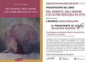 21/01/2023 Galliera - Del diabete, dell’amore e di altre briciole di vita. Presentazione del libro di Luisa Codeluppi