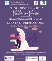 22/06/2023 Castel Maggiore - Villa in versi. Serata di premiazione della III edizione del concorso di poesia