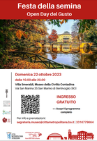 22/10/2023 Bentivoglio - Festa della Semina, Open Day del gusto Autunno