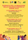 22-24-26/11/2023 Pieve di Cento - Le iniziative di Pieve di Cento per Giornata internazionale per l'eliminazione della violenza contro le donne 2023