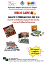 25/02/2023 San Pietro in Casale - Bibliogame. Nuovo appuntamento con i giochi da tavolo. Per ragazze e ragazzi dai 10 anni.