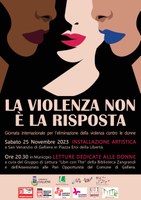 25/11/2023 Galliera - Le iniziative di Galliera per Giornata internazionale per l'eliminazione della violenza contro le donne 2023