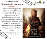 27/01/2023 Argelato - Storia di una ladra di libri. Proiezione in occasione del Giorno della Memoria