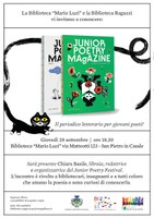 28/09/2023 San Pietro in Casale - Junior Poetry Magazine. Presentazione del periodico letterario per giovani poeti!