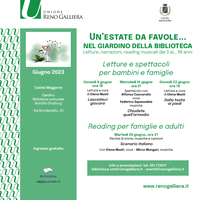 08-14-20-22/06/2023 Castel Maggiore - Un'estate da favole... in biblioteca. Letture, narrazioni, reading musicali dai 3 ai 99 anni