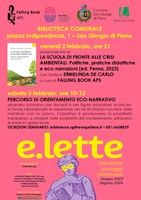 02-03/02/2024 San Giorgio di Piano - e.lette. Un incontro e un seminario su scuola, pratiche didattiche e crisi ambientale