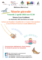 05/04/2024 San Pietro in Casale - Storie piccole. Storie, filastrocche e canzoni per bimbi/e di 1-3 anni