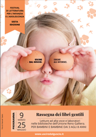 09/03-25/05/2024 Sedi varie - Rassegna dei libri gentili (3-8 anni). Eventi del Festival di Letteratura per l’infanzia e adolescenza “Uscire dal Guscio educare alle differenze”