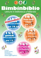 15-28/02/2024 San Giorgio di Piano - Bimbinbiblio di febbraio. Letture in biblioteca per bambinə