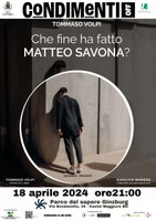 18/04/2024 Castel Maggiore - Che fine ha fatto Matteo Savona? Per CondimentiOff il thriller psicologico di Tommaso Volpi
