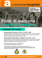 23/03/2024 Argelato - Ponti di memoria, luoghi di impegno. Giornata della memoria e dell’impegno in ricordo delle vittime innocenti delle mafie