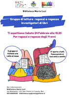 24/02/2024 San Pietro in Casale - Investigatori di libri. Un incontri del gruppo di lettura ragazzi e ragazze (dagli 11 anni)