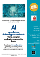 05/12/2025 Pieve di Cento - AI – La rivoluzione dell’intelligenza artificiale. Storia, campi di applicazione, prospettive future. Incontro con Daniele Gambetta