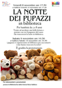 07-15/11/2025 Tutti i comuni dell'Unione - La notte dei pupazzi. Per bambini e bambine di 3-8 anni